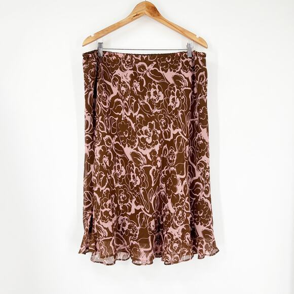 Y2k Vintage East 5th Floral Pink Fairy Slip Skirt Plus Size 1X - Picture 2 of 6